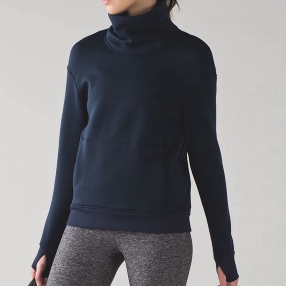 lululemon athletica Tops - Lululemon Kick the Cold Funnel Neck sweater